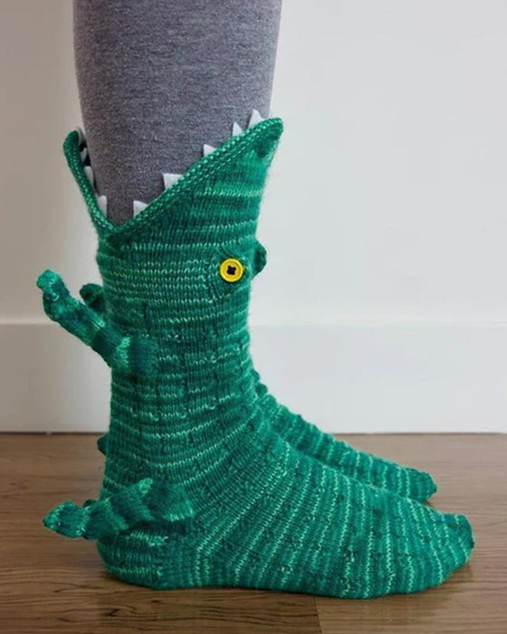 Süße Gestrickte Tiersocken