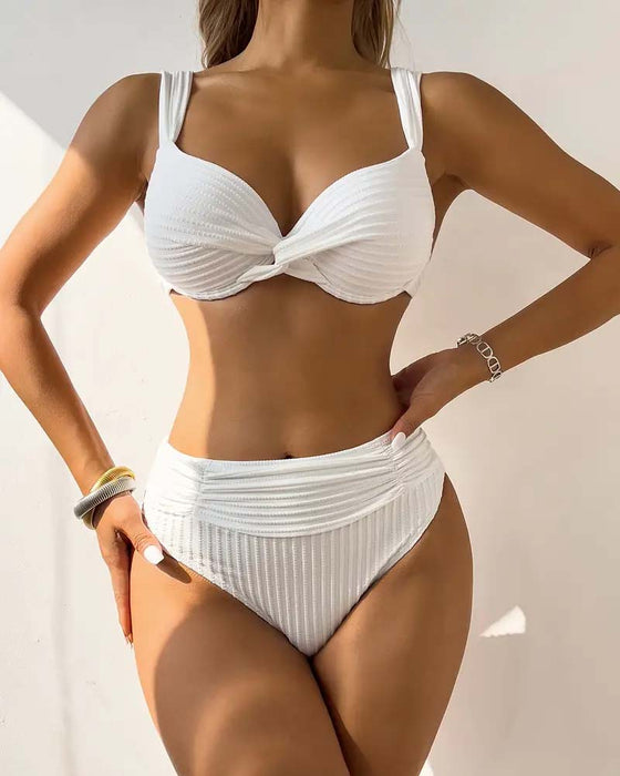 Badeanzug Sexy BH Push-Up Zweiteilig Dreieck