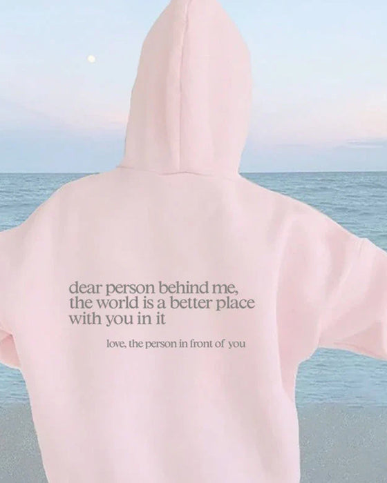 Sweatshirt „Liebe Person hinter mir“