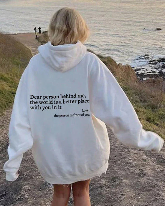 Sweatshirt „Liebe Person hinter mir“