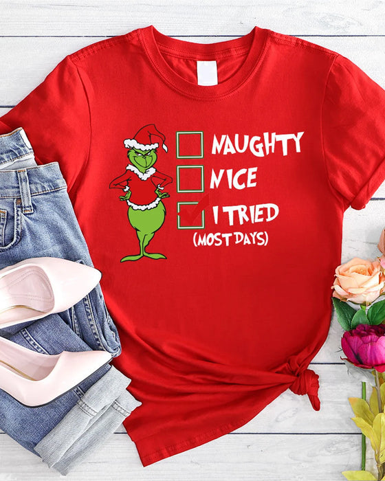 Grinch weihnachts-freizeit-T-shirt