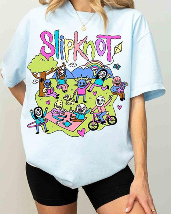 Slipknot – T-Shirt mit Aufdruck „Happy Times“