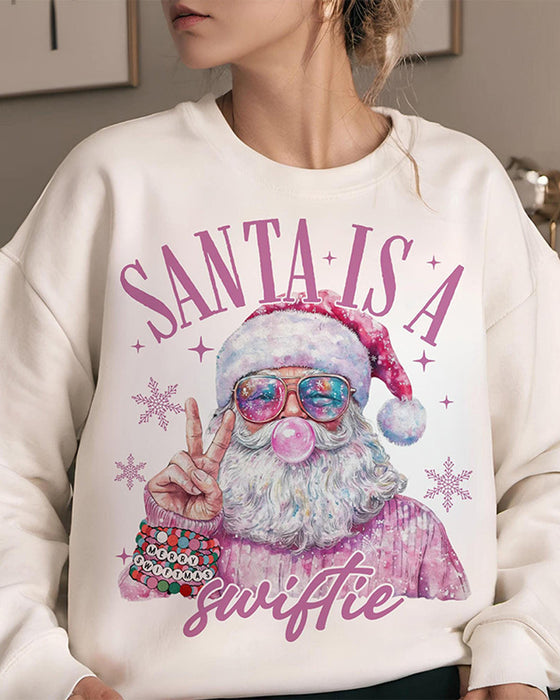 Sweatshirt Damen Santa ist ein Swiftie