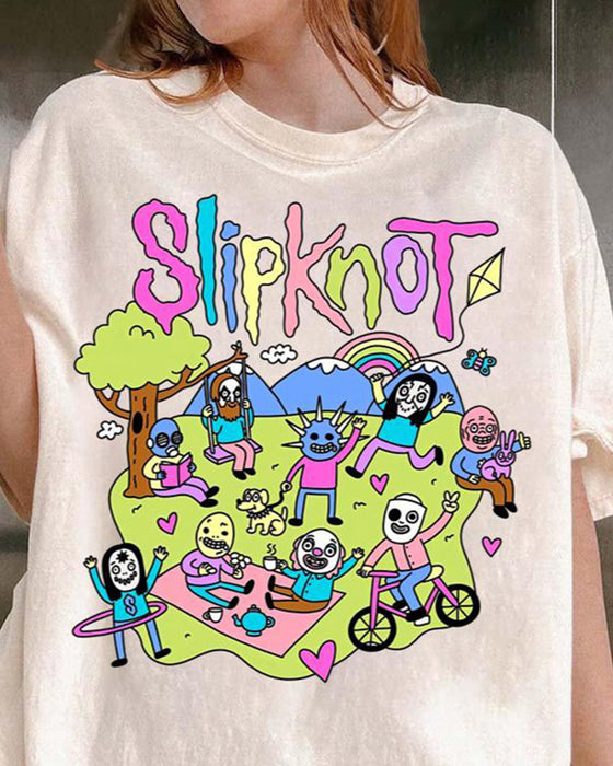 Slipknot – T-Shirt mit Aufdruck „Happy Times“