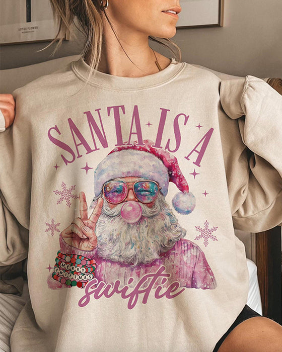 Sweatshirt Damen Santa ist ein Swiftie