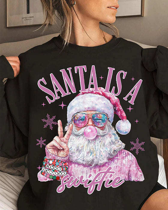 Sweatshirt Damen Santa ist ein Swiftie