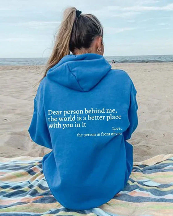 Sweatshirt „Liebe Person hinter mir“