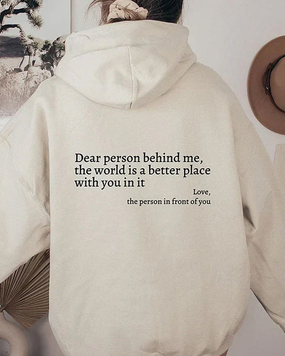 Sweatshirt „Liebe Person hinter mir“