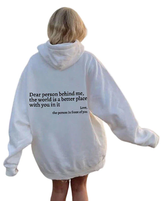 Sweatshirt „Liebe Person hinter mir“